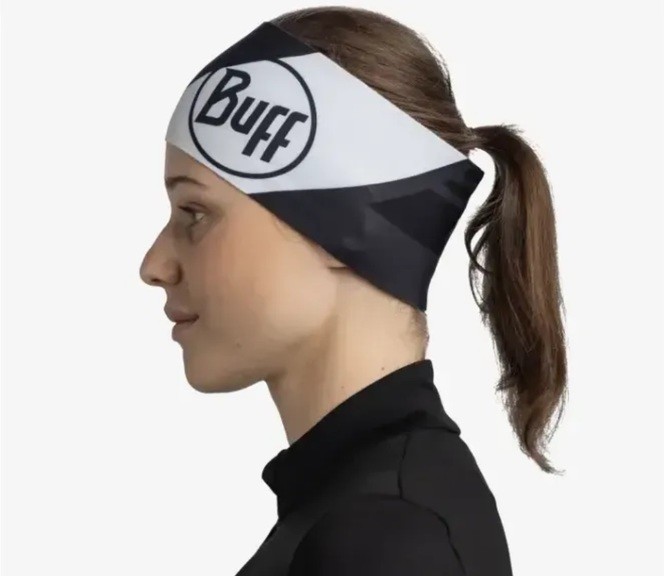 Повязка на голову Buff Tech Fleece Headband, Zesy Graphite