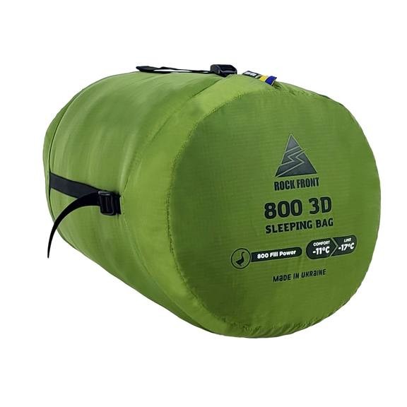 Пуховый спальный мешок Rock Front 800 3D