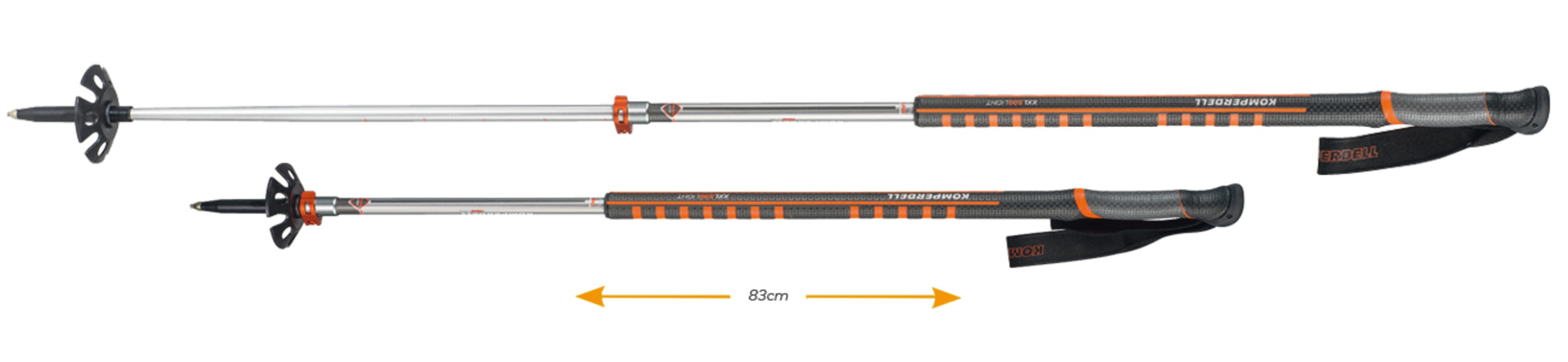 Палки для альпинизма Komperdell Contour Titanal II Pro 105-140 см