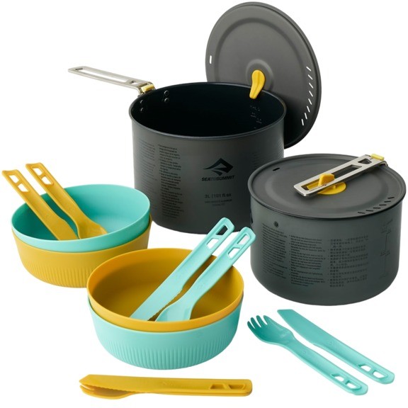 Набор посуды Sea to Summit Frontier UL Two Pot Cook Set, 14 предметов, на 4 персоны