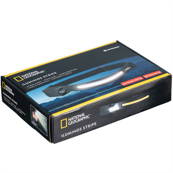 Ліхтар налобний National Geographic Iluminos Stripe 300 lm + 90 Lm USB Rechargeable