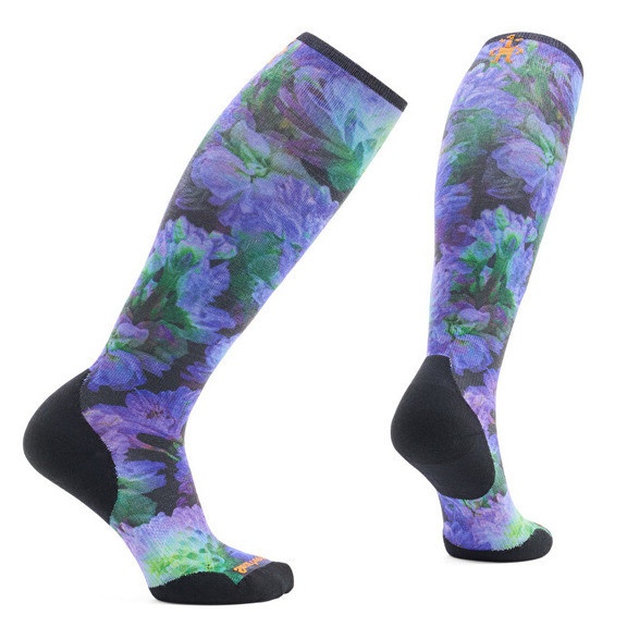 Шкарпетки жіночі Smartwool Women's Ski Targeted Cushion Electric Lotus Print OTC