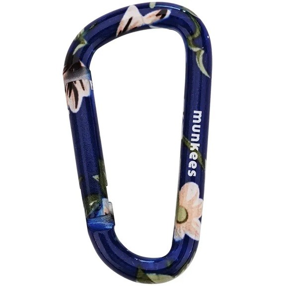 Карабин Munkees 3324 Flower blue 8 mm x 80 mm