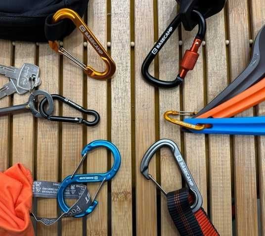 Набор алюминиевых сервисных карабинов Base Camp Omega 6 Straight Set, 2 шт.