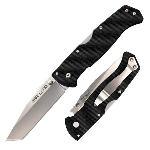 Нож складной Cold Steel Air Lite Tanto (длина: 203мм, лезвие: 89мм), черный