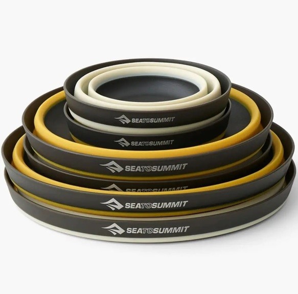 Набір посуду Sea to Summit Frontier UL Collapsible Dinnerware Set, на 2 особи (4 миски + 2 чашки)