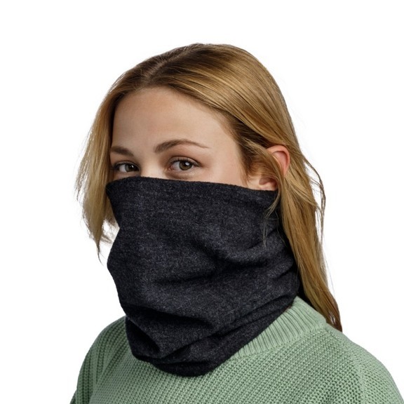 Шарф-труба Buff Merino Fleece, Solid Black