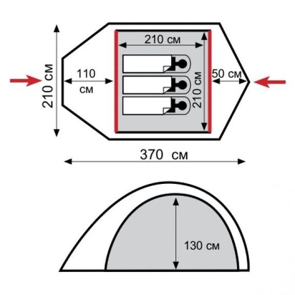 Палатка Tramp Lair 3 TRT-006.04