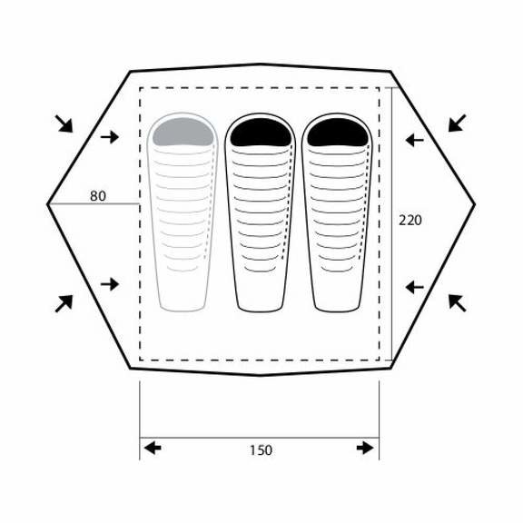 Палатка двухместная Trimm Ohio
