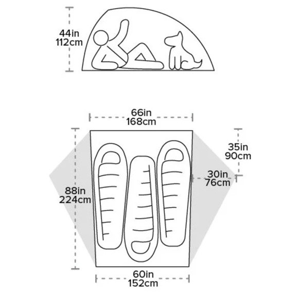 Палатка Big Agnes Crag Lake SL3