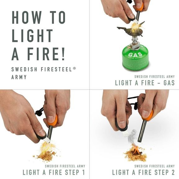 Кресало Light My Fire FireSteel BIO Army 2in1