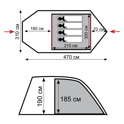 Палатка Tramp Baltic wave TRT-072.04