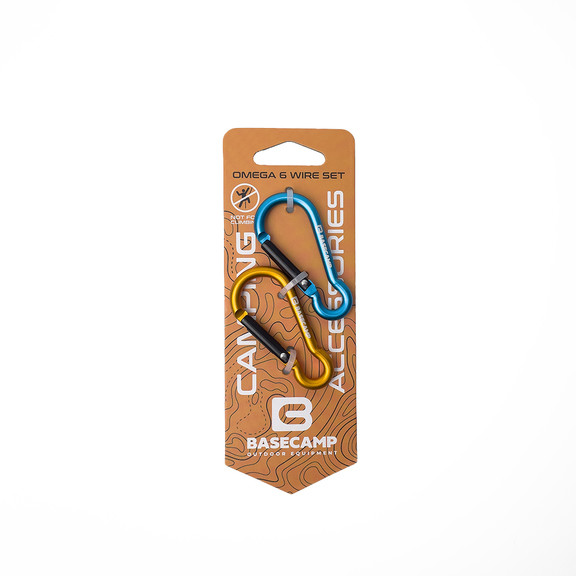 Набор алюминиевых сервисных карабинов Base Camp Omega 6 Straight Set, 2 шт.