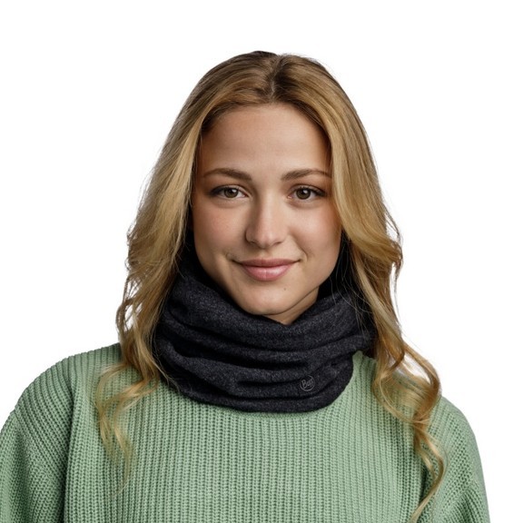 Шарф-труба Buff Merino Fleece, Solid Black