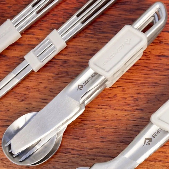 Набор столовых приборов (нож, вилка, ложка) Sea to Summit Detour Stainless Steel Cutlery Set