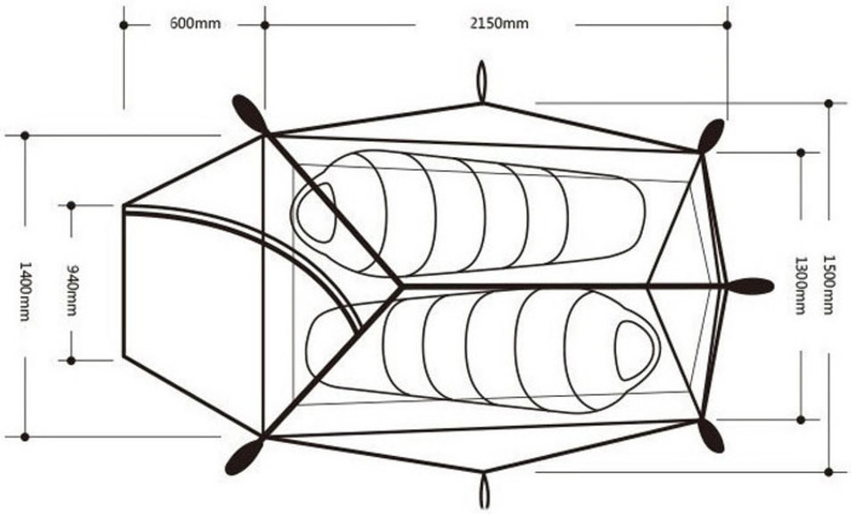 Палатка Naturehike Cloud UP II 210T