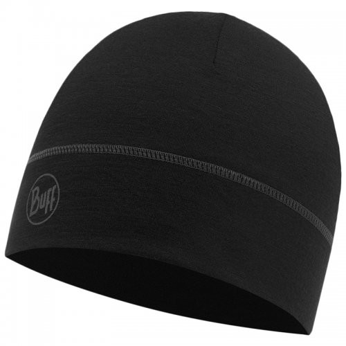 Шапка BuffLightweight Merino Wool Hat Solid Black