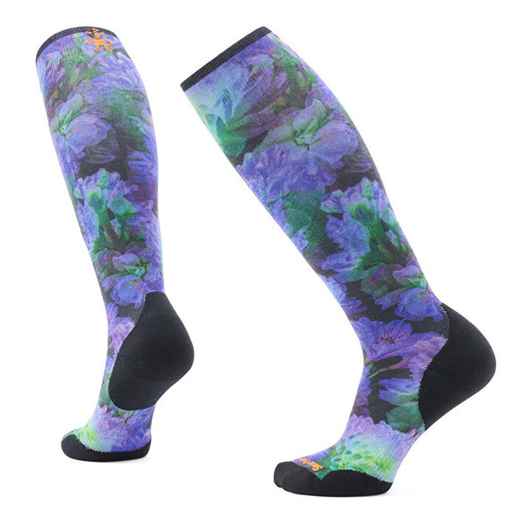 Шкарпетки жіночі Smartwool Women's Ski Targeted Cushion Electric Lotus Print OTC