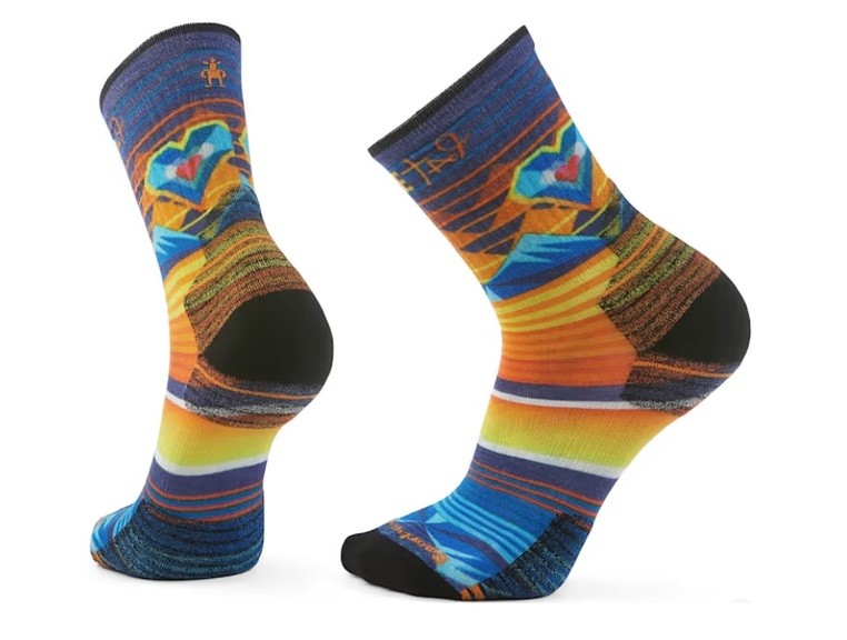 Шкарпетки чоловічі Smartwool Hike Targeted Cushion Open Heart Print Crew Man