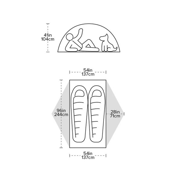Палатка Big Agnes Copper Spur UL2 XL