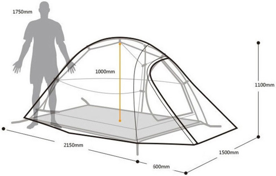 Палатка Naturehike Cloud UP II 210T