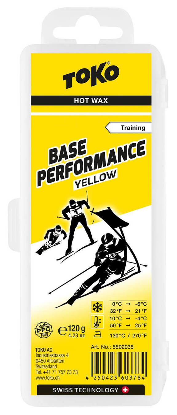 Воск углеводородный Toko Base Performance yellow 120 g