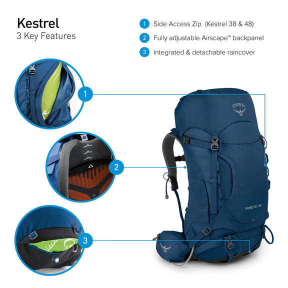 Рюкзак Osprey Kestrel 38