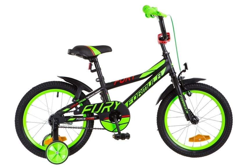 Велосипед Formula Fury черно-зеленый с красным 2018