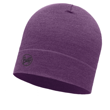 Шапка Buff Midweight Merino Wool Hat purple melange