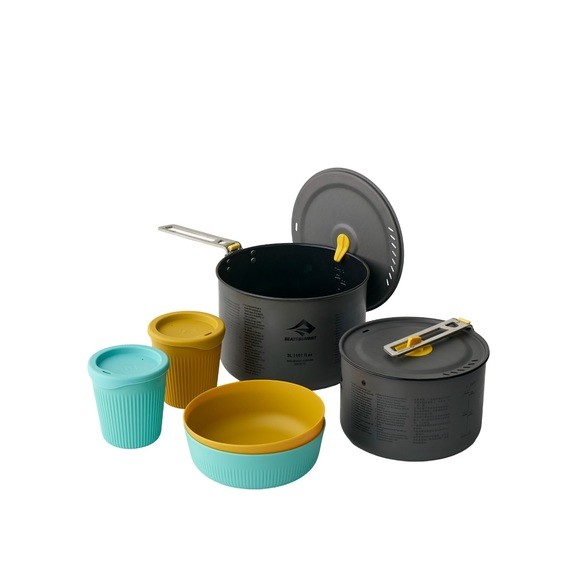 Набір посуду Sea to Summit Frontier UL Two Pot Cook Set, 6 предметів, на 2 особи