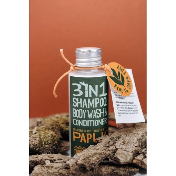 Сухий шампунь-мило-кондиціонер Turbat Papua - 30г/50мл