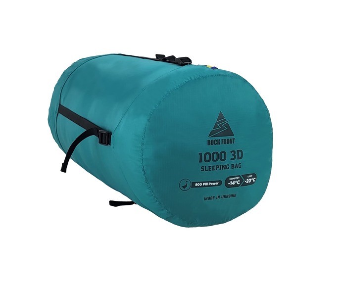 Пуховый спальный мешок Rock Front 1000 3D