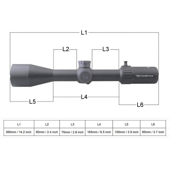 Прицел оптический Vector Optics Marksman 6-24x50 (30mm) FFP