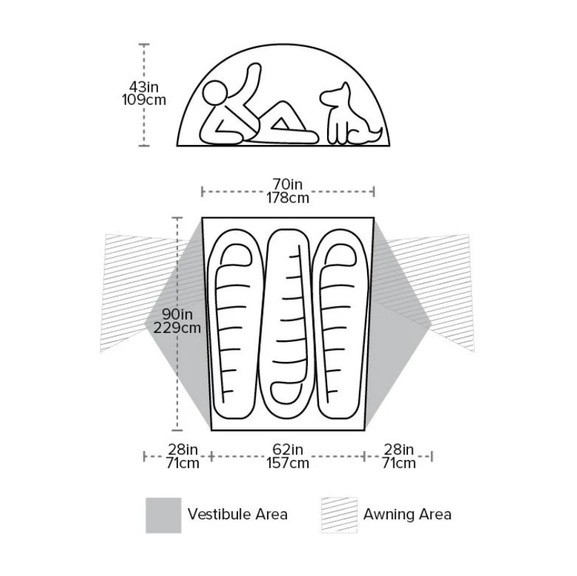Палатка Big Agnes Copper Spur UL3