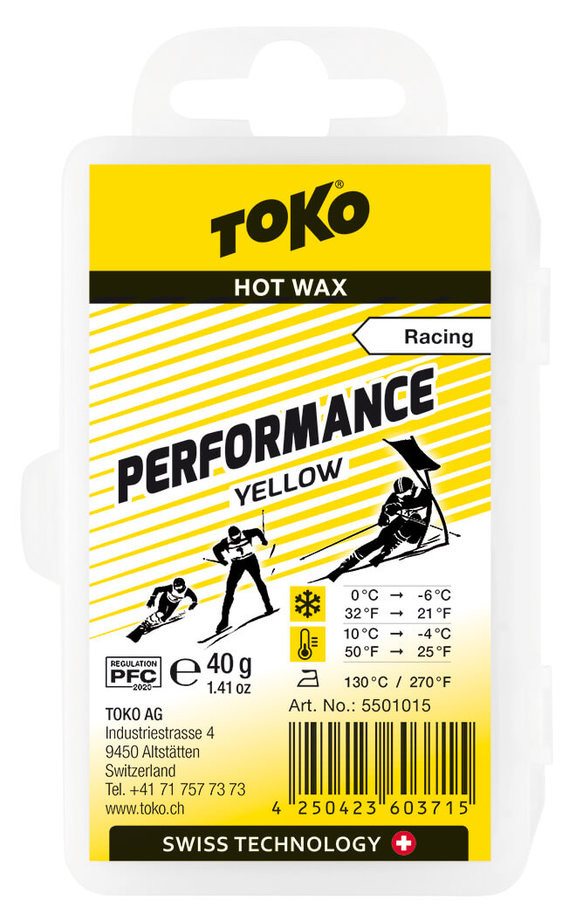 Воск Toko Performance Yellow 40 g
