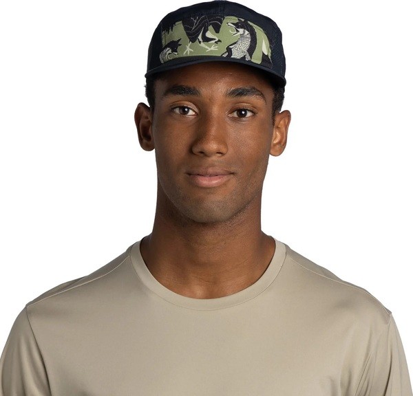 Кепка Buff 5 Panel Go Cap, Rub Chomp Black