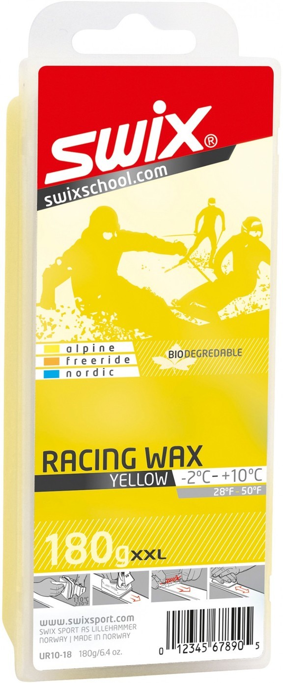 Універсальний парафін Swix UR10 Yellow Bio Racing Wax 180g