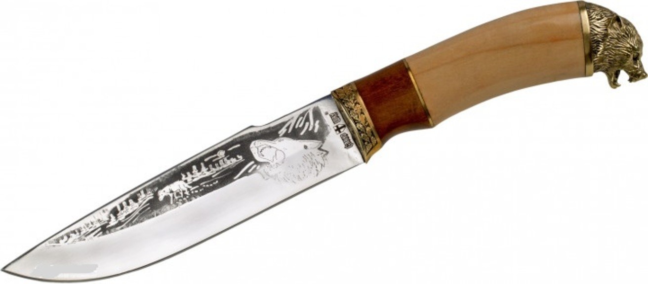 Нож охотничий подарочный Grand Way Волк-2