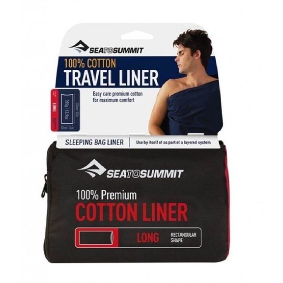 Вкладыш в спальник Sea To Summit Premium Cotton Travel Liner Long