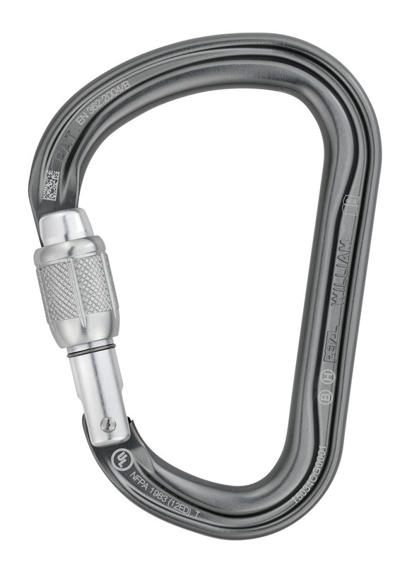 Карабин Petzl William с муфтой Screw-Lock