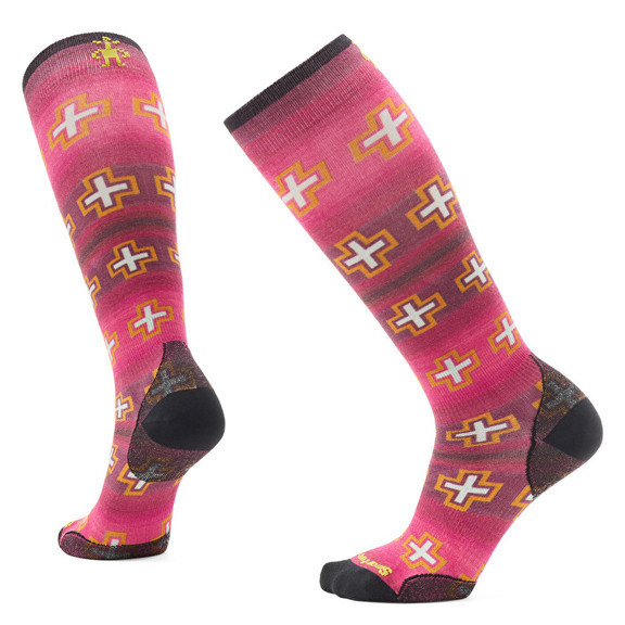 Носки женские Smartwool Women's Ski Zero Cushion Paths Crossed Print OTC
