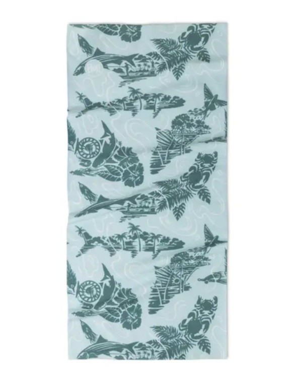Шарф-труба Buff Coolnet UV, Lake River Salty Seagrove Green