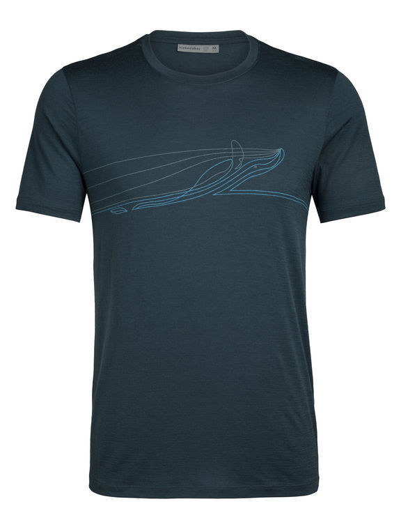 Термофутболка Icebreaker Tech Lite Short Sleeve Crewe T-Shirt Single Line Whale